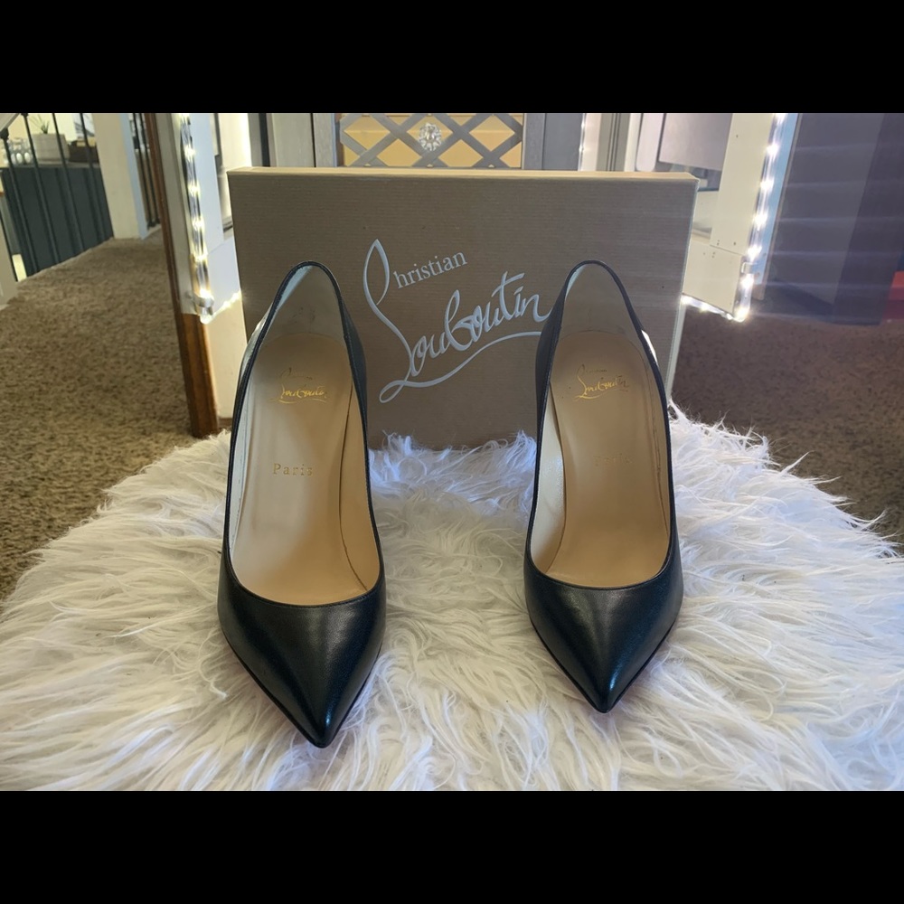Never worn Christian Louboutin black shoes